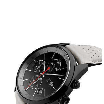 Hugo Boss Grand Prix Black Ion Plated Chronograph Mens Watch