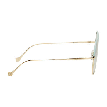 Loewe Gold Blue Round Sunglasses