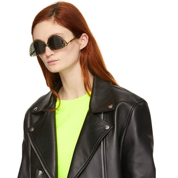 Martine Rose Green Black Mykita Edition Leopards Sos Sunglasses