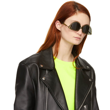 Martine Rose Green Black Mykita Edition Leopards Sos Sunglasses