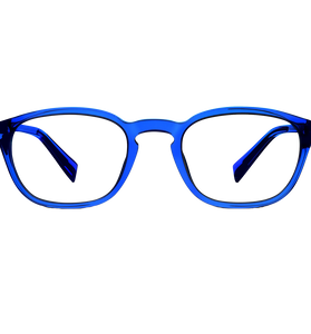 Burroughs Eyeglasses In Marina Blue For Men