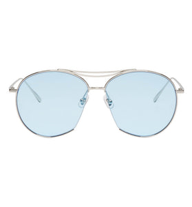 Gentle Monster Silver Blue Jumping Jack Sunglasses
