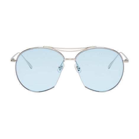 Gentle Monster Silver Blue Jumping Jack Sunglasses