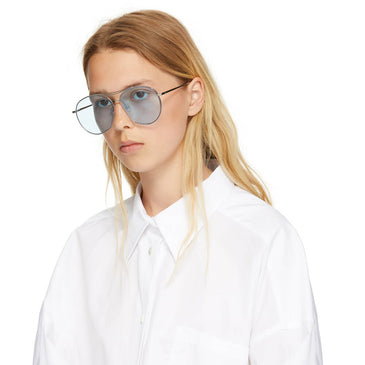 Gentle Monster Silver Blue Jumping Jack Sunglasses