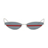 Gentle Monster Silver Stripe Poxy Sunglasses