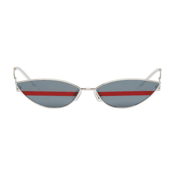 Gentle Monster Silver Stripe Poxy Sunglasses
