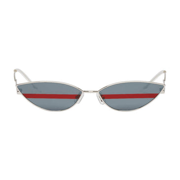 Gentle Monster Silver Stripe Poxy Sunglasses
