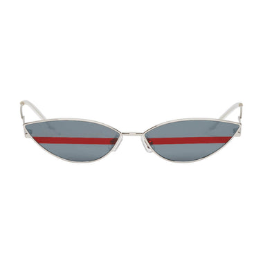Gentle Monster Silver Stripe Poxy Sunglasses