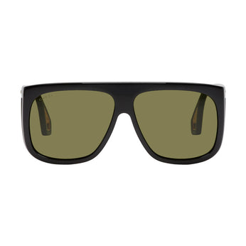 Black Thick Shield Sunglasses