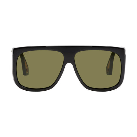 Black Thick Shield Sunglasses