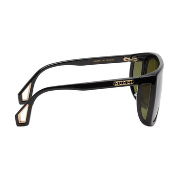 Black Thick Shield Sunglasses