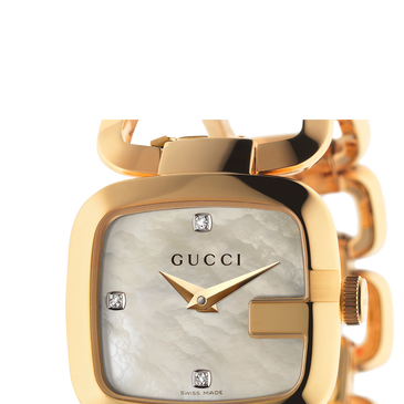 Gucci G Collection Diamond Gold Plated Ladies Watch