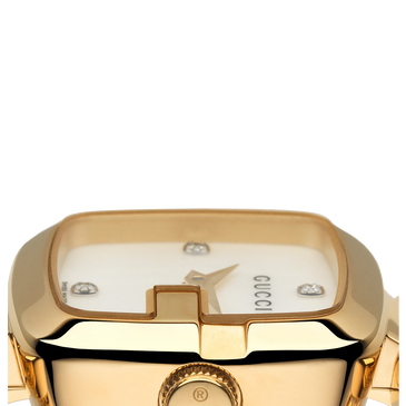 Gucci G Collection Diamond Gold Plated Ladies Watch