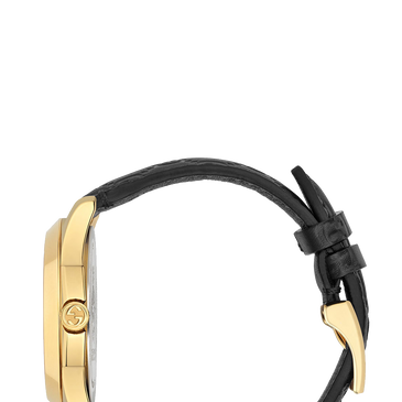 Gucci G Timeless Gold Plated Leather Watch