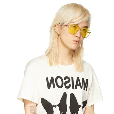 Gold Aviator Sunglasses