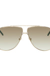 Gold Ultra Light Aviator Sunglasses