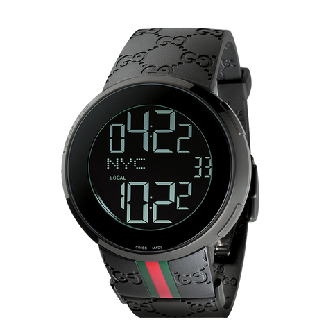 Gucci I Gucci Ion Plated Digital Mens Watch