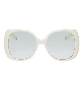 Off White Oversized Circular Sunglasses