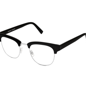 Hayes Eyeglasses In Jetblack For Men
