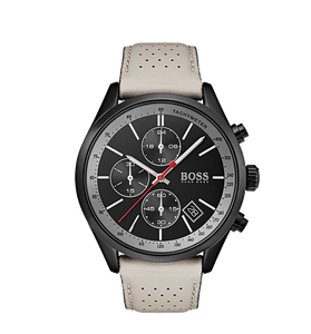 Hugo Boss Grand Prix Black Ion Plated Chronograph Mens Watch