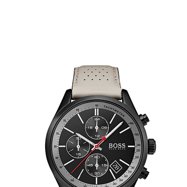 Hugo Boss Grand Prix Black Ion Plated Chronograph Mens Watch
