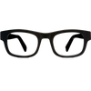 Huxley Eyeglasses In Jet Black For Men