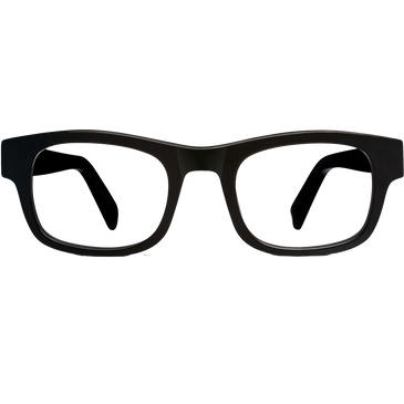 Huxley Eyeglasses In Jet Black For Men