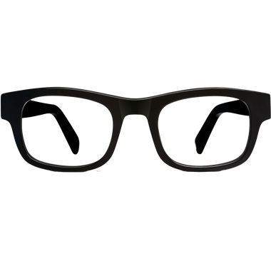 Huxley Eyeglasses In Jet Black For Men