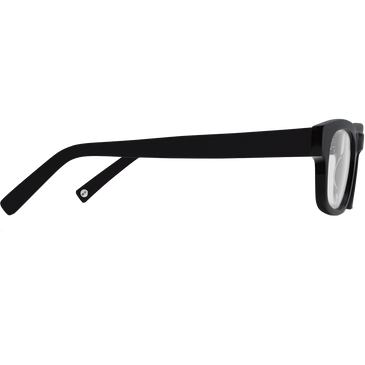 Huxley Eyeglasses In Jet Black For Men