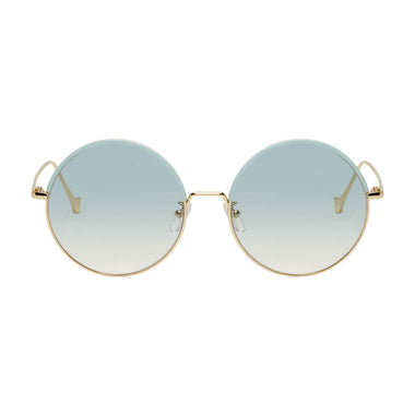 Loewe Gold Blue Round Sunglasses