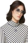 Loewe Gold Blue Round Sunglasses