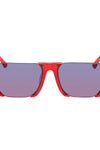 Marcelo Burlon County Of Milan Red Linda Farrow Edition Cut Out Sunglasses