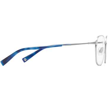 Nesbit Eyeglasses In Jet Silver For Men