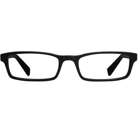 Sibley Eyeglasses In Jet Black For Men