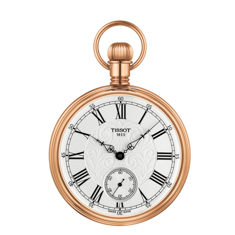 Tissot Lepine Rose Gold Tone Mechanical Pocket Watch