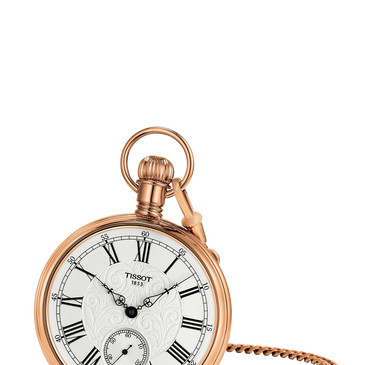 Tissot Lepine Rose Gold Tone Mechanical Pocket Watch