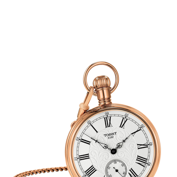 Tissot Lepine Rose Gold Tone Mechanical Pocket Watch