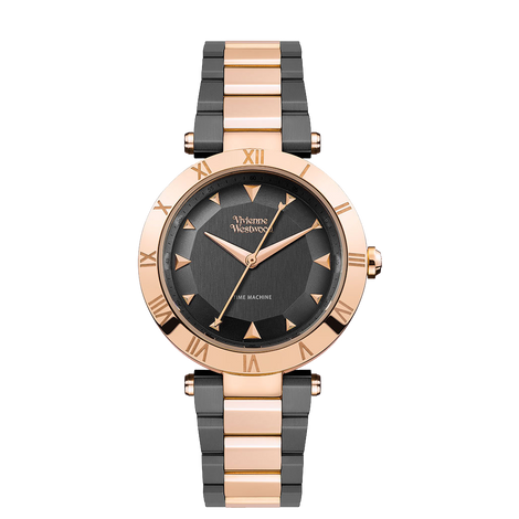 Vivienne Westwood Montagu Black And Rose Gold Tone Ladies Watch